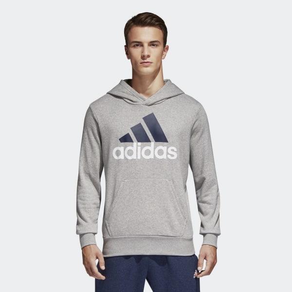adidas men's essential linear logo pullover hoodie