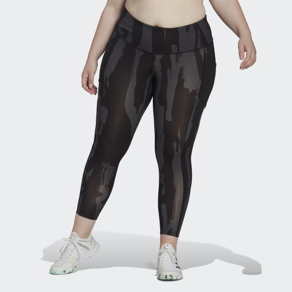 cerná Legíny adidas x Thebe Magugu Tennis New York 7/8 (plus size) MLQ38