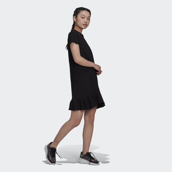 uld gentage sollys adidas Triple Trefoil Ruffle kjole - Sort | adidas Denmark