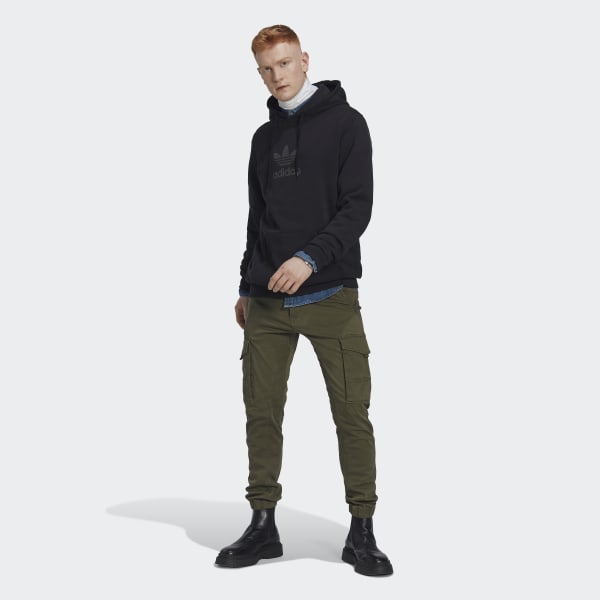 Black Trefoil Series Street Hoodie VS562