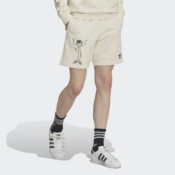 White adidas Originals x André Saraiva Shorts DB665