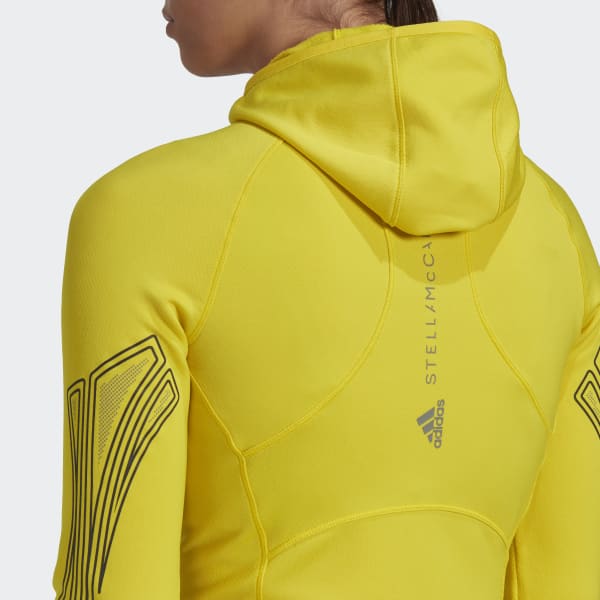 Geel adidas by Stella McCartney TruePace Running COLD.RDY Trainingsjack VT258