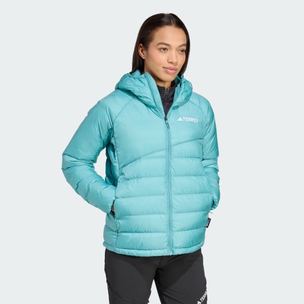 Turkuaz Terrex Xperior CLIMAWARM+ Kuş Tüyü Dolgulu Kapüşonlu Mont