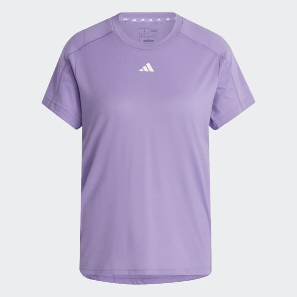 adidas Playera AEROREADY TRain Essentials Minimal Branding Cuello Redondo Violeta adidas Mexico