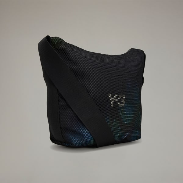 Black Y-3 Mesh Sacoche