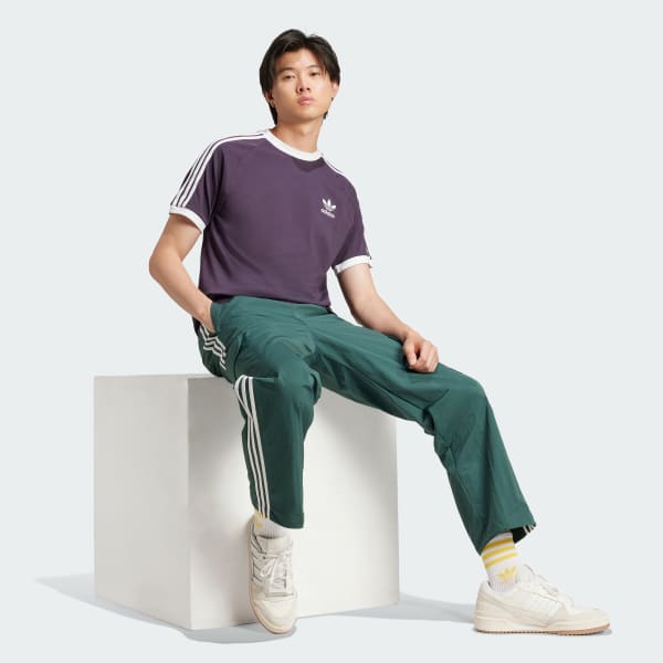 Violeta Camiseta Adicolor Classics 3 Stripes