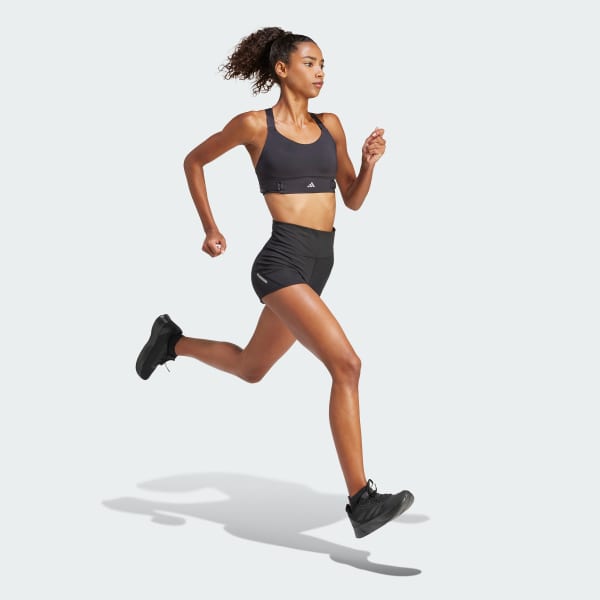 Negro Sujetador FastImpact Luxe Run High-Support