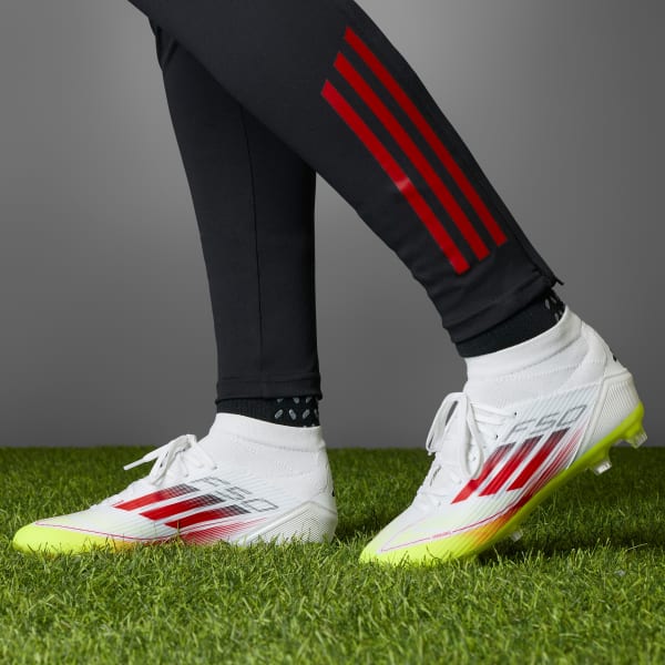 Hvit F50 League Mid Firm/Multi-Ground Fotballsko