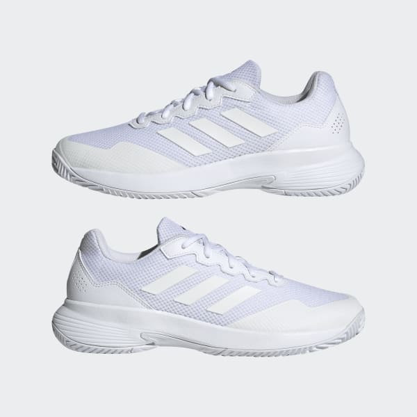 adidas Gamecourt 2.0 Tennis Shoes - White | Free Shipping with 