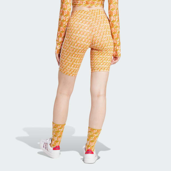 Amarillo Mallas Cortas adidas x FARM Rio Corte Medio