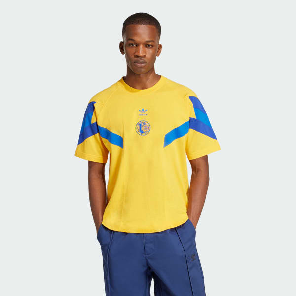 Adidas originals yellow t shirt discount