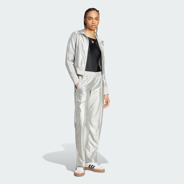 adidas Firebird Low Rise Track Tracksuit Bottoms Grey adidas