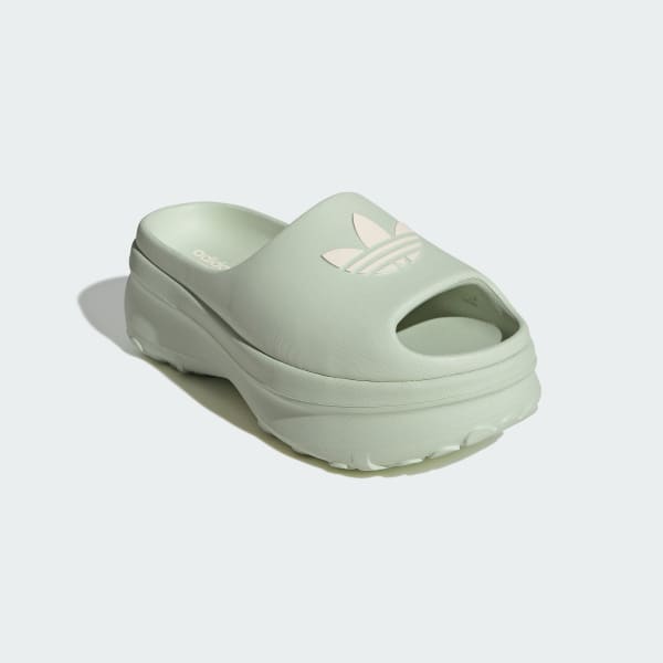 Green Adifom Stan Slides