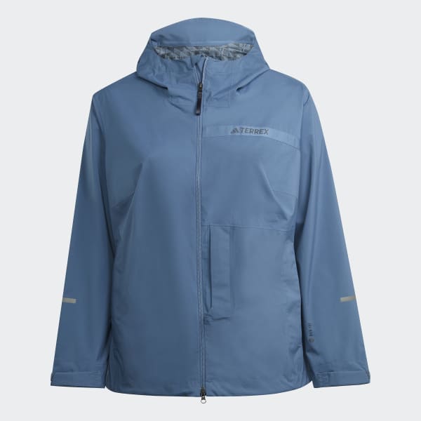 Bleu Veste de pluie 2,5 couches Terrex Multi RAIN.RDY (Grandes tailles)