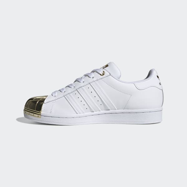 adidas superstar metal toe bianche