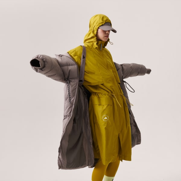 adidas by Stella McCartney Padded Winter Uzun Mont - Kahverengi