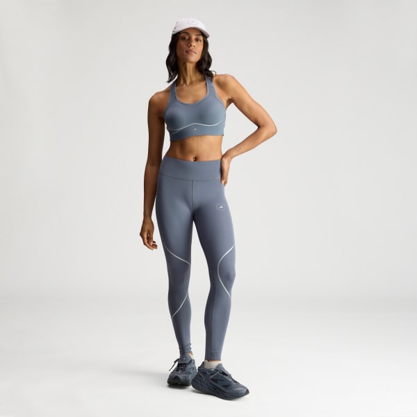 Black adidas by Stella McCartney Running High Support Sports Bra