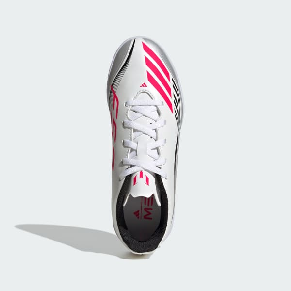 White F50 Messi Club Indoor Boots Kids