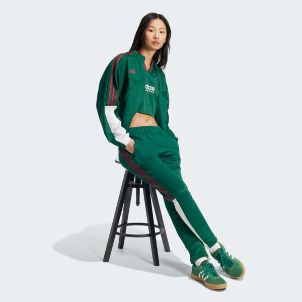 Green Tiro Cut 3-Stripes Track Pants