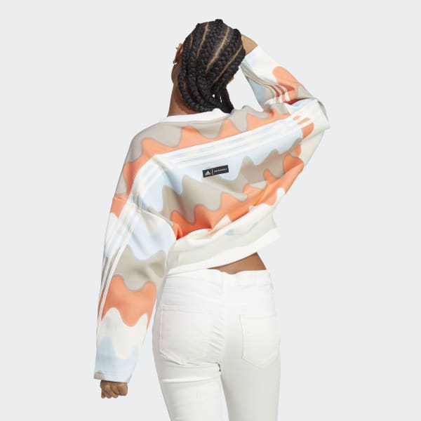 White adidas x Marimekko Future Icons 3-Stripes Sweatshirt