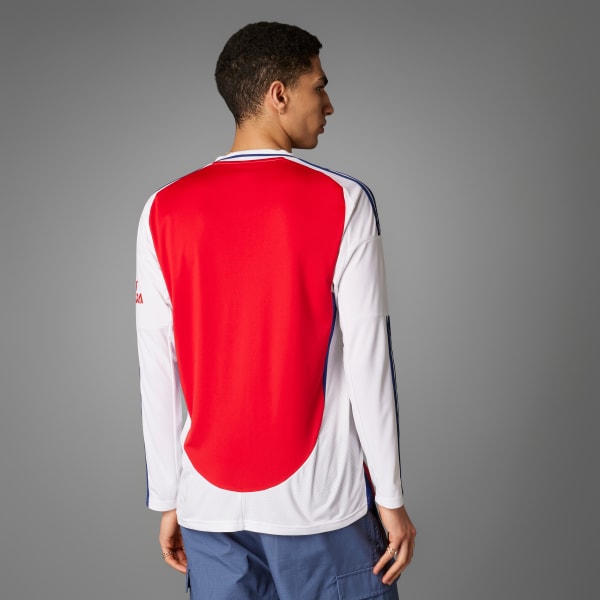 Adidas Arsenal Home Long Sleeve Jersey 24 25 Better Scarlet White Size S