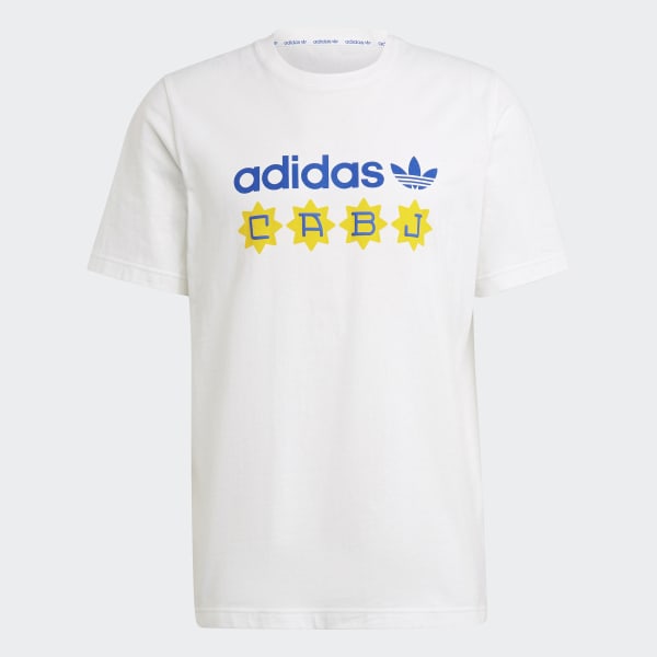 Remera boca sales adidas blanca
