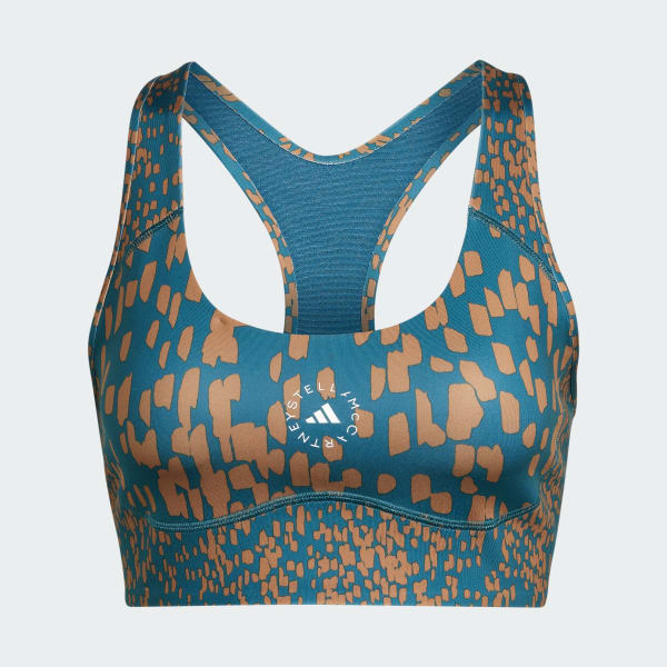 Μπλε adidas by Stella McCartney TruePurpose Power Impact Training Medium Support Bra