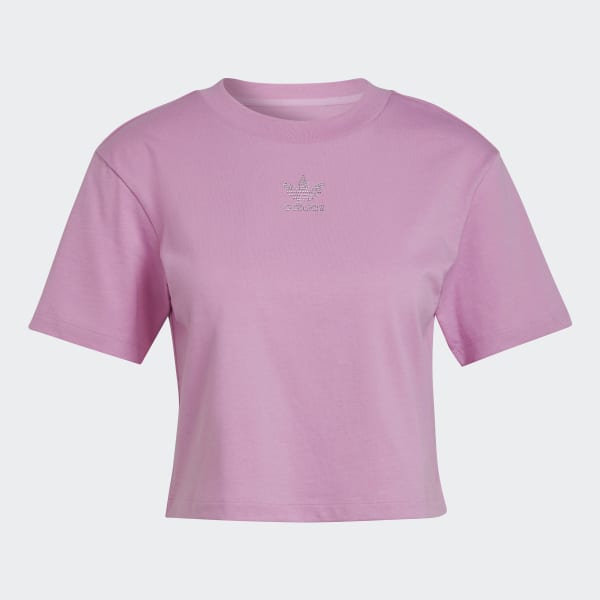 Violet T-shirt adidas 2000 Luxe Cropped Q3400