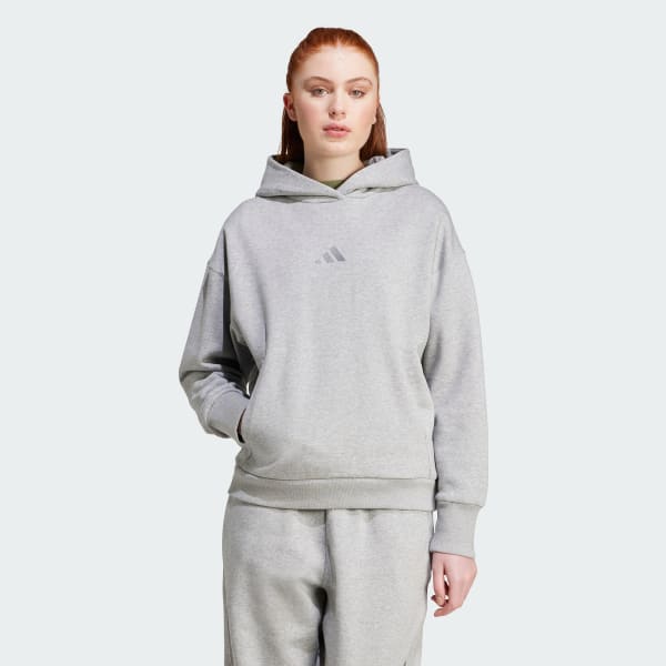 adidas ALL SZN Fleece Loose Hoodie Grey Free Shipping with adiClub adidas US