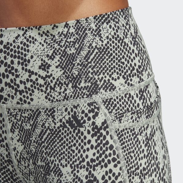 Gron Optime Stash Pocket Training Animal Print 7/8 Leggings