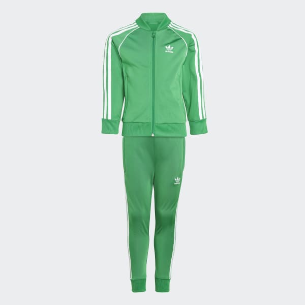 Green adidas suit sale