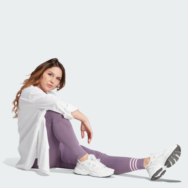 Morado Licras Largas Adicolor Neuclassics Pretina Alta