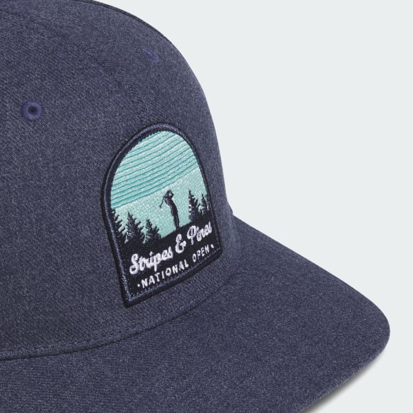 Bleu Casquette calotte haute Stripes and Pines