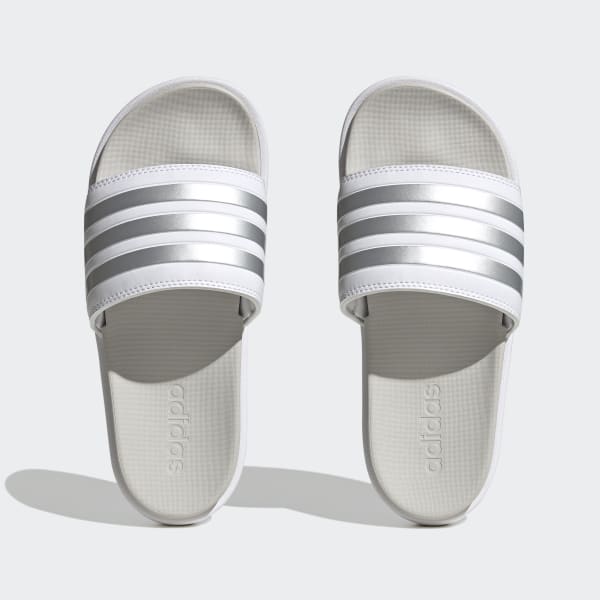 Hvid Adilette Platform sandaler