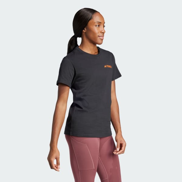 Preto Camiseta Estampada Terrex