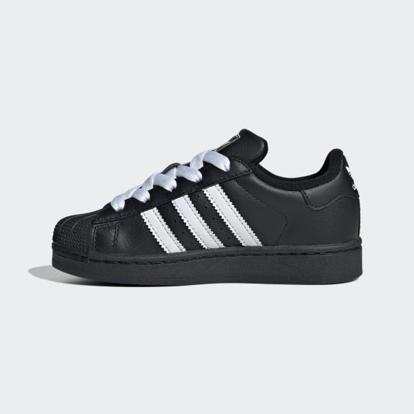 adidas SUPERSTAR II C - Black | Free Shipping with adiClub