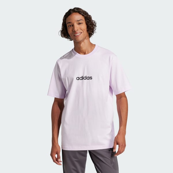 Roxo Camiseta Essentials Linear Single Jersey