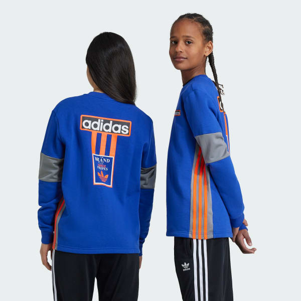 ①n adidas Crew Sweatshirt Kids - Blue | adidas Türkiye