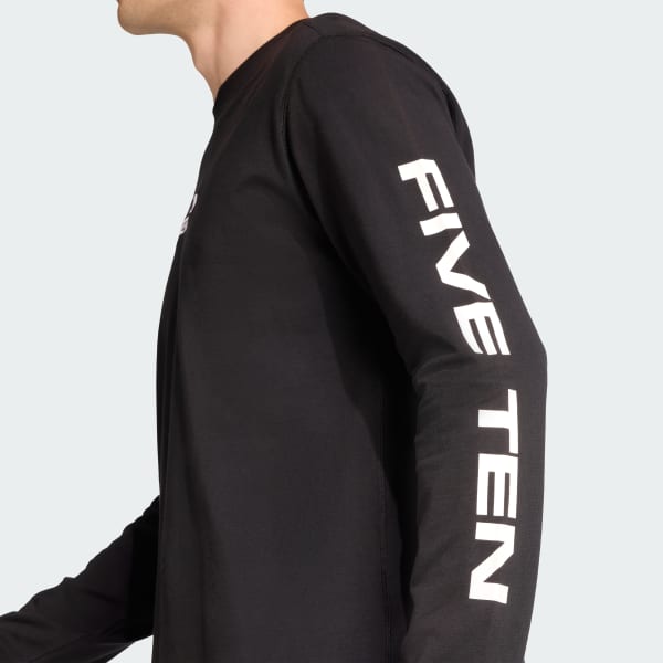 ★adidas★FIVE TEN LOGO LINE LONG SLEEVE TEE ロンT★追跡可 adidas Five Ten Logo Line Longsleeve Tee - Black | Free