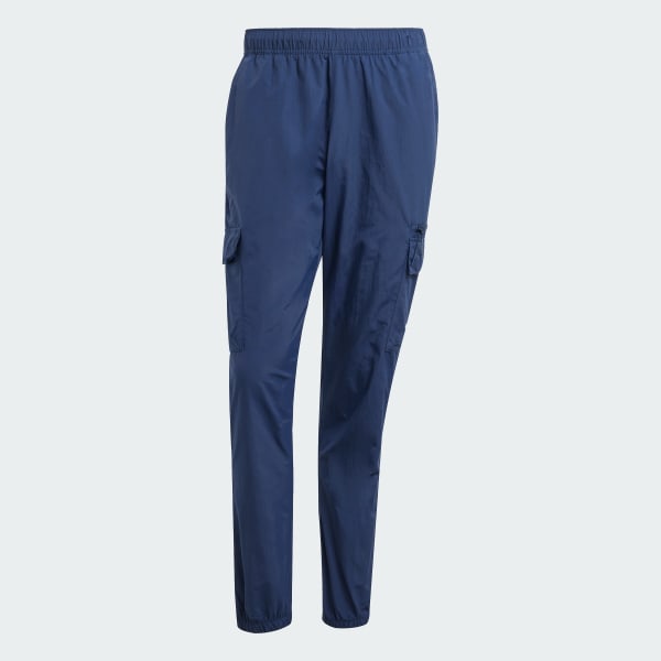 Blu Pantaloni Trefoil Essentials Woven Cargo