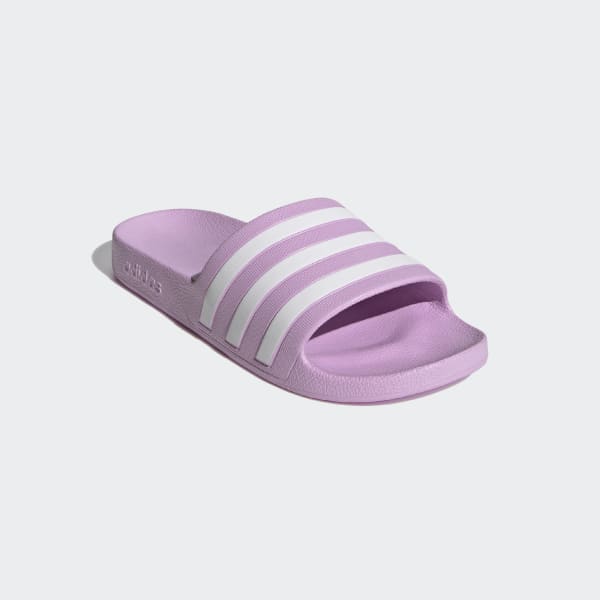 สีม่วง รองเท้าแตะ Adilette Aqua