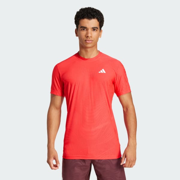 adidas T-shirt de tennis Pro Climacool+ FreeLift Rouge adidas
