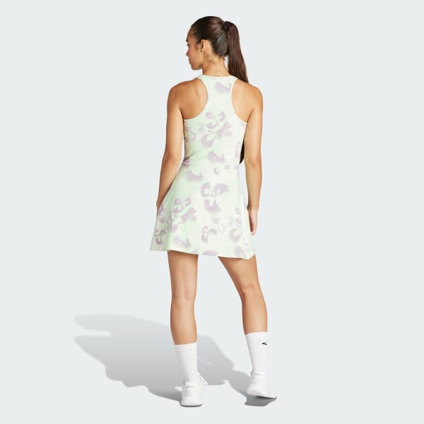Beige Vestido Floral Tejido Jersey Estampado