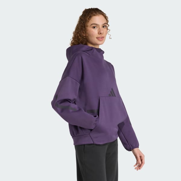 Purple adidas Z.N.E. Hooded Sweatshirt