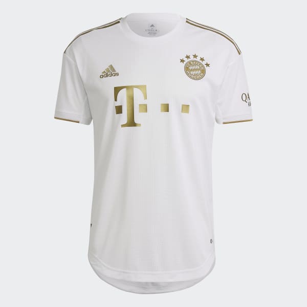 Hvit FC Bayern 22/23 Authentic Bortetrøye EBB23