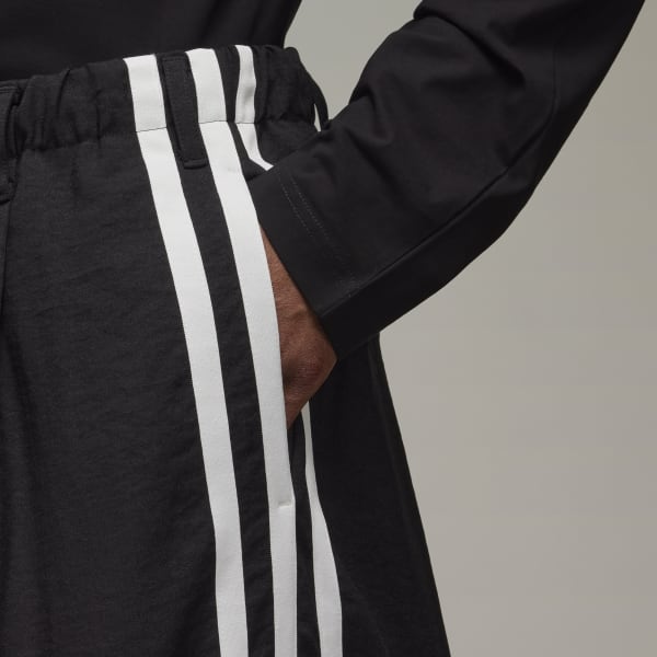 Black Y-3 Elegant 3-Stripes Pants F1200
