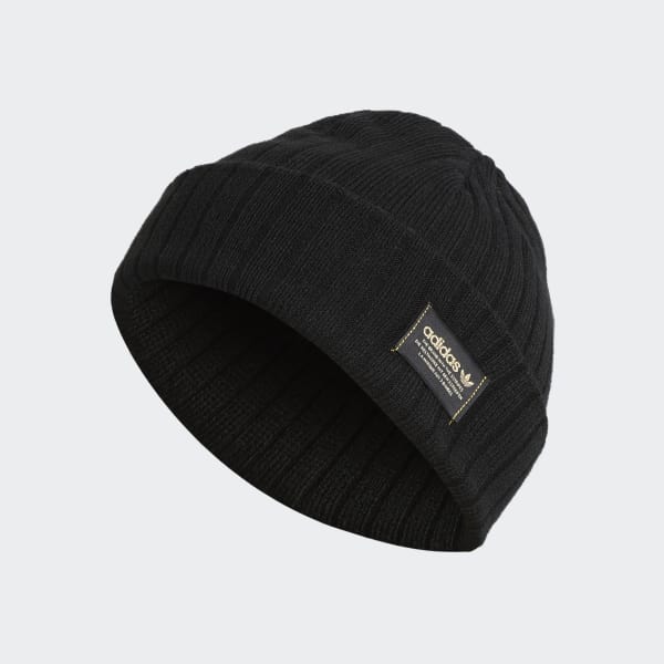 black adidas beanie