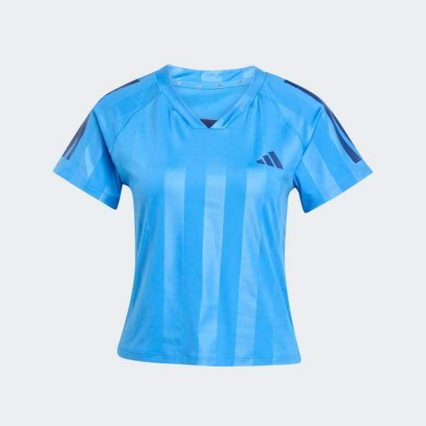 Mavi Hyperglam 3-Stripes Emboss Tişört