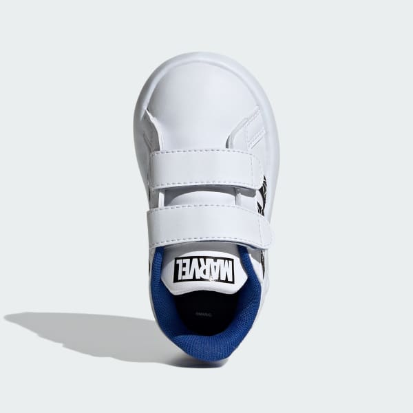 White ADIDAS MARVEL GRAND COURT SPIDER-MAN SHOES INFANTS
