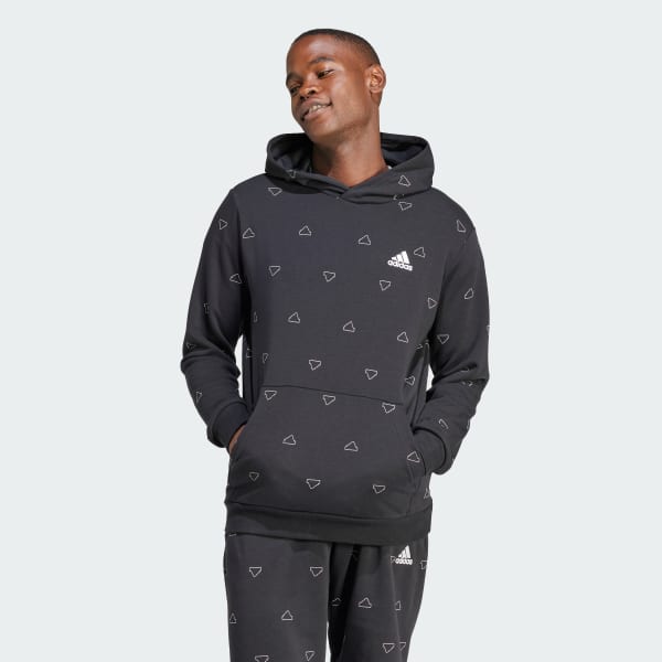 Negro Buzo con Capucha Seasonal Essentials Monogram